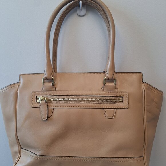 Coach Legacy Candace Sand Beige Leather Carryall Satchel K1249-24201 - Picture 4 of 7
